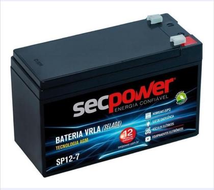Imagem de Bateria 12v 7ah selada VRLA PARA NO BREAK ,ALARME,BRINQUEDOS,AUTOMOÇÃO.