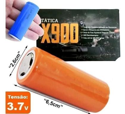 Imagem de BATERIA 26650 3,7V X900 3000 mha