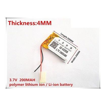 Imagem de Bateria 402030 De 3,7v Com 200mah