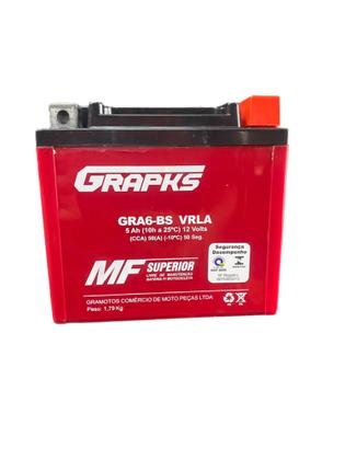 Imagem de Bateria 5ah gel grapks compativel cg 150/xre 300/crf/bros 150/160