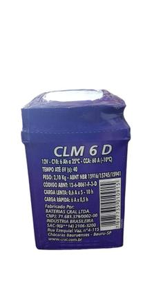 Imagem de Bateria 6ah Cral P/ Moto Pop 100 Biz 125 Cg 125 Cg 150