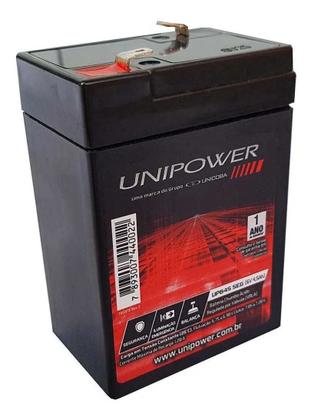 Imagem de Bateria 6v 4,5ah + Carregador Led 6v 800ma Garra Jacaré Bivolt