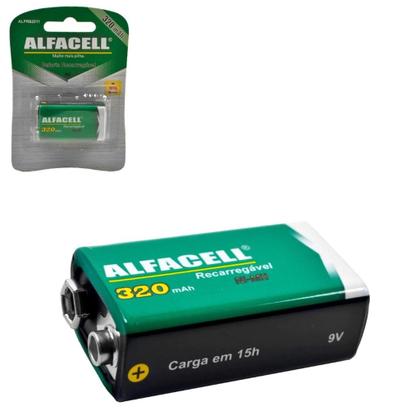 Imagem de Bateria 9v Recarregável 450mah Original Detector de metal, brinquedos etc