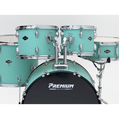 Imagem de Bateria Acústica Premium Max PM22 Surf Green com Bumbo 22"