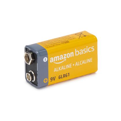Imagem de Bateria Amazon Basics 9V Alkaline Performance, pacote com 8 anos