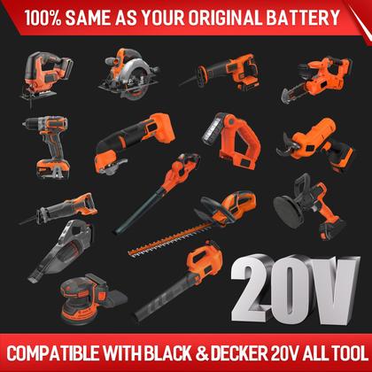 Imagem de Bateria Bonadget 3500mAh 20V LBXR20 de substituição Black and Decker