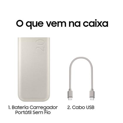 Imagem de Bateria Carregador Portatil 3x USB-C 20000mAh Super Rapida 45W