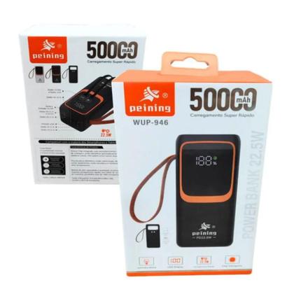 Imagem de Bateria Carregador Portátil Powerbank 50.000mAh Para Todos Eletrônicos