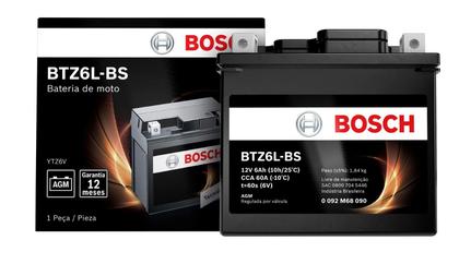 Bateria Dafra Super 100/50 6ah Bosch Btz6l-bs (ytz6v) Imagem de Bateria Dafra Super 100/50 6ah Bosch Btz6l-bs (ytz6v)