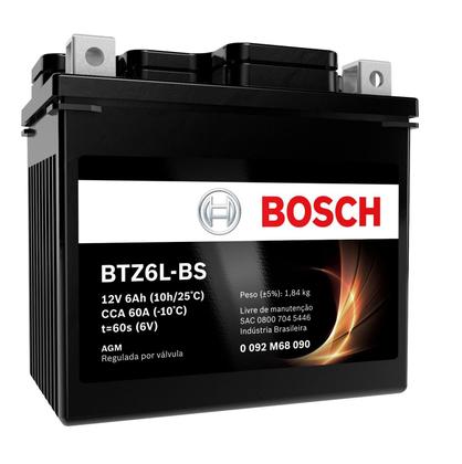 Bateria Dafra Super 100/50 6ah Bosch Btz6l-bs (ytz6v) Imagem de Bateria Dafra Super 100/50 6ah Bosch Btz6l-bs (ytz6v)