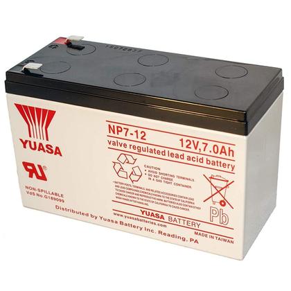 Imagem de Bateria de chumbo-ácido selada Yuasa NP7-12 12V/7Ah F1 Terminal