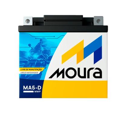 Bateria de Moto Moura MA5D Honda Cg, Nxr Bros 125, 150, 160, Xre 300 Imagem de Bateria de Moto Moura MA5D Honda Cg, Nxr Bros 125, 150, 160, Xre 300