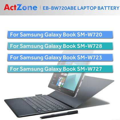 Imagem de Bateria de reposição ActZone EB-BW720ABE para Samsung Chromebook Plus V2 XE520QAB XE521QAB K01US K02US K03US, Chromebook 4 4+ XE310XBA XE350XBA, Galaxy Book 12 SM-W720 SM-W723 SM-W727V