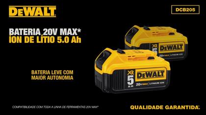 Imagem de Bateria DeWALT 5Ah 20v Max XR DCB205-2 Kit 2 Unidades