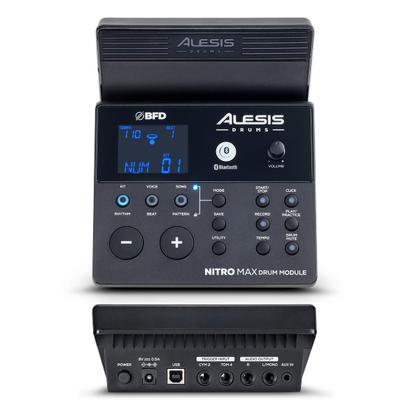 Imagem de Bateria Eletrônica Bluetooth Pele Mesh Head Alesis Nitro Max Kit