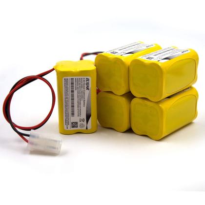 Imagem de Bateria elxjar 4,8 V 800 mAh Ni-CD AA de substituição, pacote com 2 unidades
