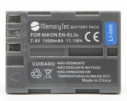 Imagem de Bateria EN-EL3 para câmera digital e filmadora Nikon D50, D70 Advance, D100 SLR