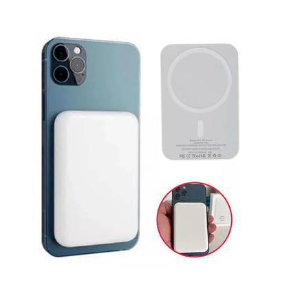 Imagem de Bateria Externa Power Bank Magnético Por Indução 5000mAh Carregamento Rápido Sem Fio Comp. Variada