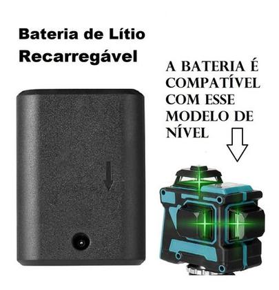 Imagem de Bateria Extra Recarregável P/ Nível Laser 3d 12 Linhas