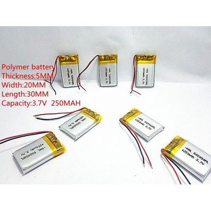 Imagem de Bateria Fone Ouvido 3,7v 250mah 5mm X 20mm X 30mm
