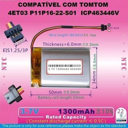 Imagem de Bateria Gps Tomtom P11p16-22-s01 -