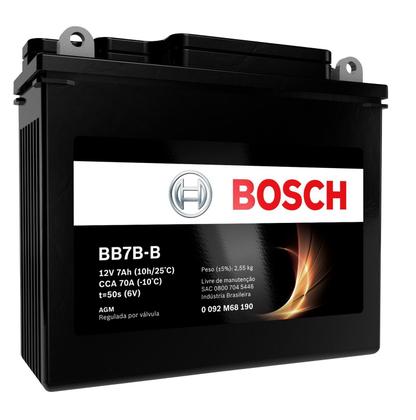 Imagem de Bateria Honda Nx 150 12v 7ah Bosch Bb7b-b (yb7b-b)