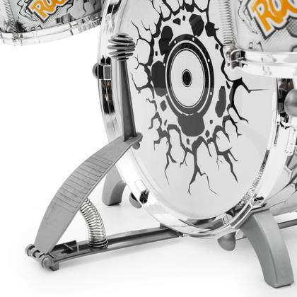 Imagem de Bateria Infantil Grande Musical com Banco Banqueta e 5 tambores Bhstore