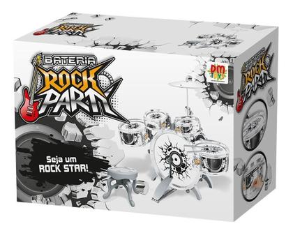 Imagem de Bateria Infantil Grande Musical com Banco Banqueta e 5 tambores Bhstore