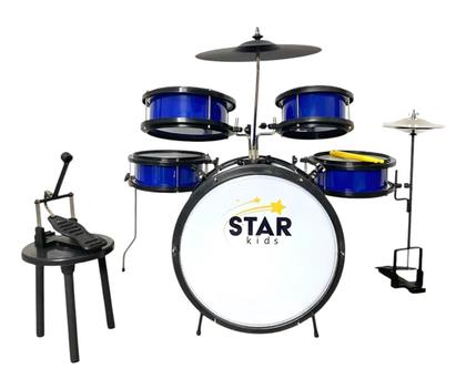 Imagem de Bateria Infantil Luen  STAR  Kids Brinquedos  Azul