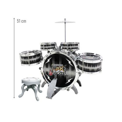 Imagem de Bateria Infantil Rock Party 51cm Várias Cores - Dm Toys