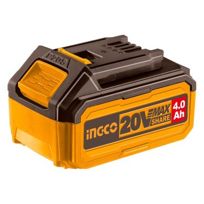 Imagem de Bateria INGCO 20V Recarregável 4Ah Amperes Íon Lítio Profissional Parafusadeira Furadeira Martelete