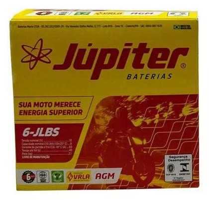 Imagem de Bateria Júpiter Moto 6lbs Amg Titan Fan Biz Bros Nxr 6ah