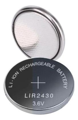 Imagem de Bateria Lir 2430 3,6 V Li-ion Recarregável 60 Mah 1 Unidade