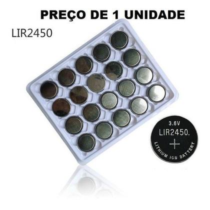 Imagem de Bateria Lir-2450 Lir2450 Lir 2450 3.6v Recarregável Lir2450