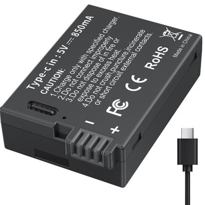 Imagem de Bateria Mamen LP-E8 USB-C para Câmeras Canon