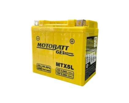 Imagem de Bateria Moto 12v5a Honda 125 150 Biz fan titan Motobatt mtx5l