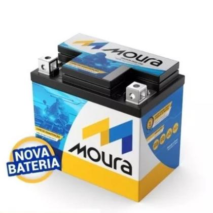 Bateria Moto 5ah Amperes 12V Fan Titan Bros YBR Biz 125 150 160 Moura Envio Já Imagem de Bateria Moto 5ah Amperes 12V Fan Titan Bros YBR Biz 125 150 160 Moura Envio Já