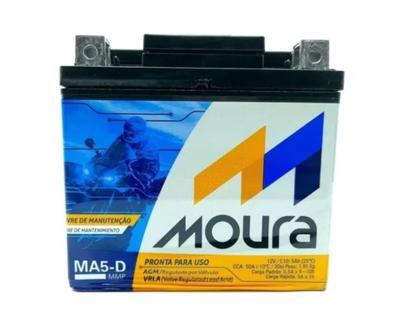 Bateria Moto 5ah Amperes 12V Fan Titan Bros YBR Biz 125 150 160 Moura Envio Já Imagem de Bateria Moto 5ah Amperes 12V Fan Titan Bros YBR Biz 125 150 160 Moura Envio Já