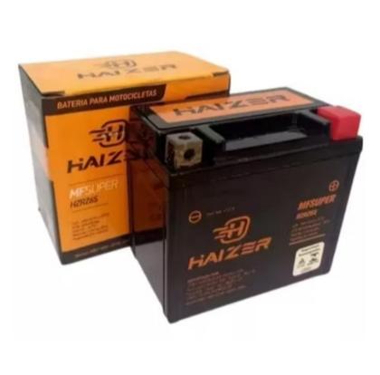 Imagem de Bateria Moto Biz 125 / Fan 125 / YBR 125 / Broz 150 / Fan 150 / XRE 300 Haizer 12v 6Ah