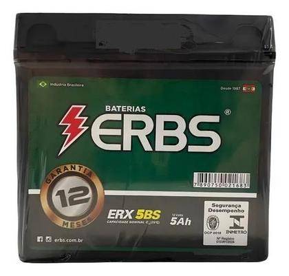 Imagem de Bateria MOTO Erbs 5ah Cg Titan Fan Start Factor Fazer Dafra