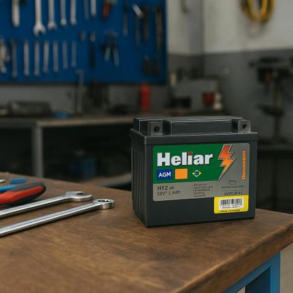 Imagem de Bateria Moto HTZ5L CG 125/160 NXR 125 Heliar 4Ah Selada