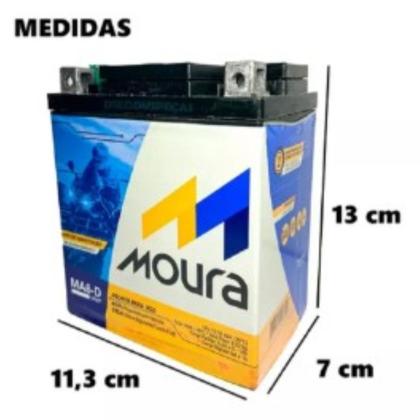 Bateria Moto Moura 6 Amperes 12V MA6D Yamaha Fazer 250 Cb300 Envio Já Imagem de Bateria Moto Moura 6 Amperes 12V MA6D Yamaha Fazer 250 Cb300 Envio Já