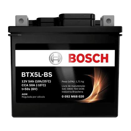 Imagem de Bateria Moto para Btx4l-bs 4Ah 12V Honda Biz 125 Cg 150 Pop - Bosch
