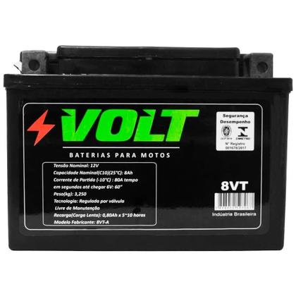 Imagem de Bateria Moto Volt 8VT Selada 8 Amperes 12v
