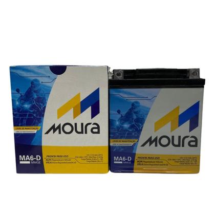 Imagem de Bateria Moto Yamaha Xmax 250 Twister Moura 6ah 12v Ma6-d