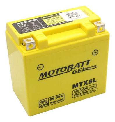 Imagem de Bateria Motobatt Dafra Super 100/dafra Zig 50 5ah (mtx5l)