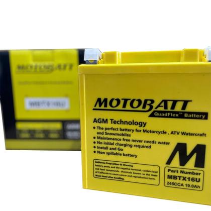 Imagem de Bateria Motobatt Mbtx16u 19ah Tiger 800 Varadero Xl 1000