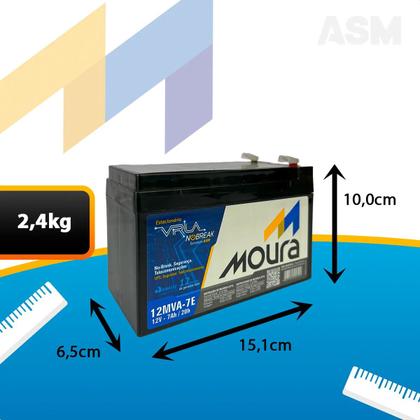 Imagem de Bateria Moura 12v 7ah Original 12mva-7 Alta Performance