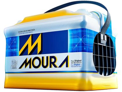 Imagem de Bateria Moura 48 Amperes 12 Volts Polo Positivo Lado Direito 24 Meses de Garantia Livre de Manutenção