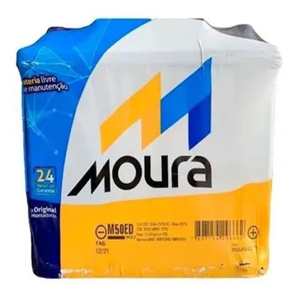 Bateria Moura 50 Amperes 12V Polo Positivo Lado Direito Caixa Alta Livre de Manutenção - M50ED Imagem de Bateria Moura 50 Amperes 12V Polo Positivo Lado Direito Caixa Alta Livre de Manutenção - M50ED